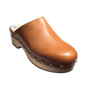 J. Crew Leather Convertible Studded Clogs Size 6 1/2